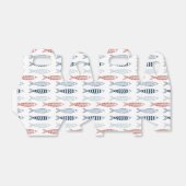 Decoratieve mediterrane sardines vispatroon bedankdoosjes (Uitgevouwen)