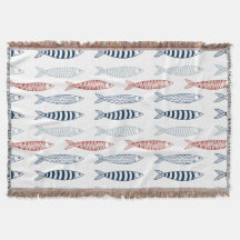 Decoratieve mediterrane sardines vispatroon