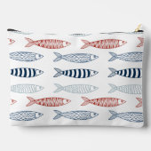 Decoratieve mediterrane sardines vispatroon etui (Achterkant)