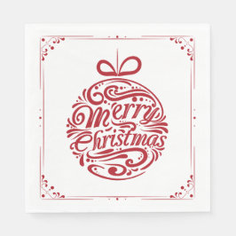 Decoratieve Merry Christmas Ornament Papier servet