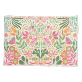 Decoratieve Mexicaanse Floral Kussensloop (Achterkant-Links)