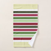 Decoratieve Mint Groen en Crème Bad Handdoek (Handdoek)