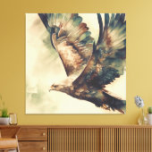 Decoratieve moderne adelaar canvas afdruk (Insitu (Woonkamer))