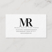 Decoratieve moderne circulaire Logo Event Planner Visitekaartje (Achterkant)