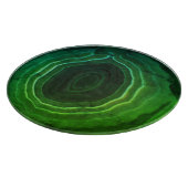 Decoratieve moderne groene trendy ongebruikelijk snijplank (Hoek)