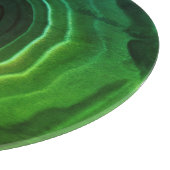 Decoratieve moderne groene trendy ongebruikelijk snijplank (Hoek)