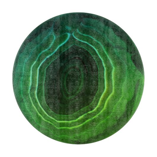 Decoratieve moderne groene trendy ongebruikelijk snijplank (Voorkant)