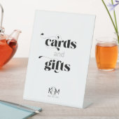 Decoratieve moderne huwelijkskaarten en cadeaus ID Reclamebord Met Voetstuk (Insitu)
