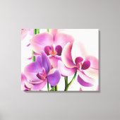 Decoratieve moderne stijlvolle orchideeën canvas afdruk (Voorkant)