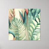 Decoratieve moderne stijlvolle tropische canvas afdruk (Voorkant)