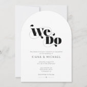 Decoratieve Moderne Trouwboog ID887 Kaart (Voorkant)