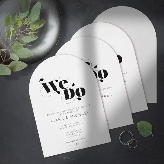 Decoratieve Moderne Trouwboog ID887 Kaart