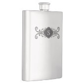 Decoratieve monogram scroller heupfles (Rechts)