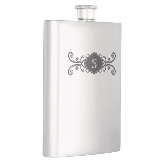 Decoratieve monogram scroller heupfles (Rechts)
