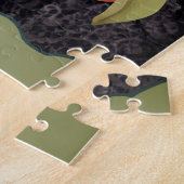 Decoratieve Moody Floral Legpuzzel (Zijkant)