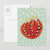 Decoratieve Mooie Abstracte Tulp Briefkaart (Voorkant / Achterkant)