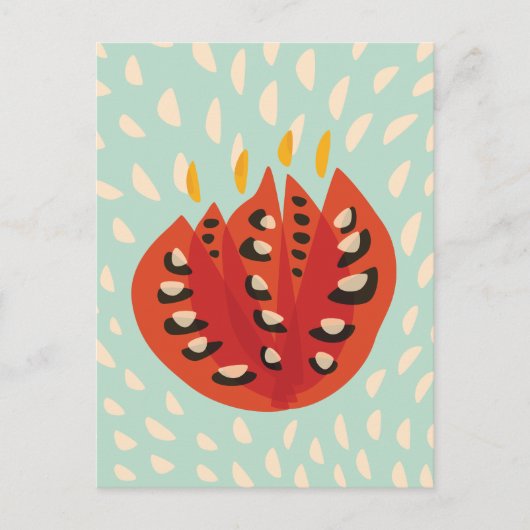 Decoratieve Mooie Abstracte Tulp Briefkaart (Voorkant)