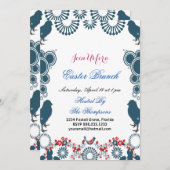 Decoratieve motif paasschaar Brunch beest vogelmee Kaart (Voorkant / Achterkant)