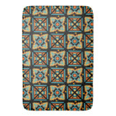 Decoratieve mozaïek vierkanten badmat (Voorkant Verticaal)