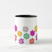 Decoratieve Multicolored Flowers Mok (Midden)