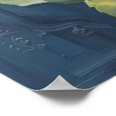 Decoratieve muurkunst - Bloemenolieverfschilderij  Poster (Hoek)