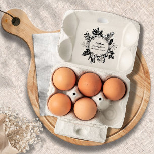 Decoratieve Myrtle  Egg Carton Stempel