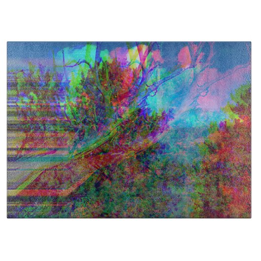 Decoratieve Mystic Abstracte Tree Art Snijplank (Voorkant)