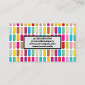 Decoratieve nagel Design | nagellak Visitekaartje (Achterkant)