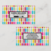 Decoratieve nagel Design | nagellak Visitekaartje (Voorkant / Achterkant)