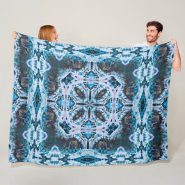 Decoratieve Native Winter Wolf Spirit Shaman Wheel Fleece Deken