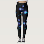 Decoratieve neonverlichting met glanzende vormen leggings (Voorkant)