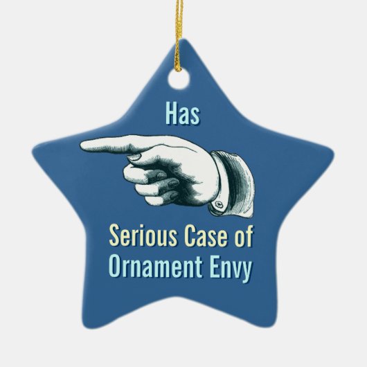 decoratieve nijd keramisch ornament (Voorkant)