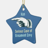 decoratieve nijd keramisch ornament (Links)