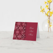 Decoratieve notitie Kaart van het Laced Red Patter (Gele Bloem)