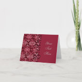 Decoratieve notitie Kaart van het Laced Red Patter (Voorkant)