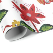 Decoratieve Oekraïense bloemen Cadeaupapier (Rol Hoek)