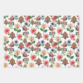 Decoratieve Oekraïense bloemen Inpakpapier Vel (Voorkant)