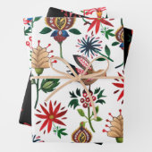 Decoratieve Oekraïense bloemen Inpakpapier Vel (In situ)