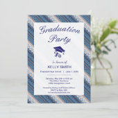 Decoratieve oekraïense patroonafstudeerpartij kaart (Staand voorkant)