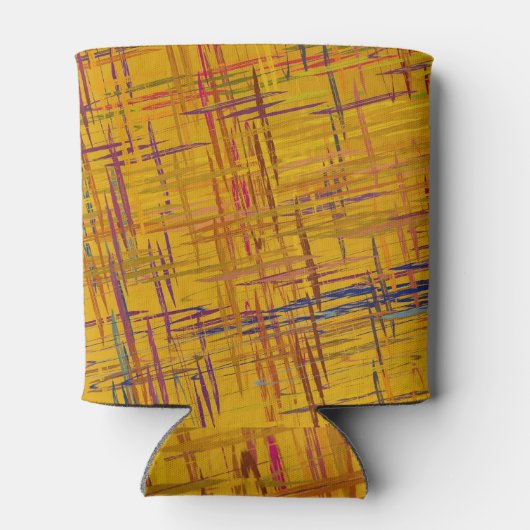 Decoratieve olieverfschilderij: dynamische kunst blikjeskoeler (Achterkant)