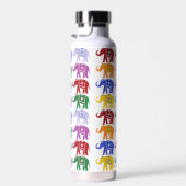 Decoratieve olifanten Kleurrijk Patroon Waterfles (Rechts)