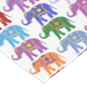 Decoratieve olifanten tafelkleed (Gekanteld)