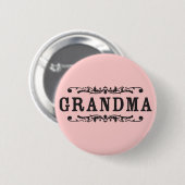 Decoratieve oma ronde button 5,7 cm (Voorkant /achterkant)