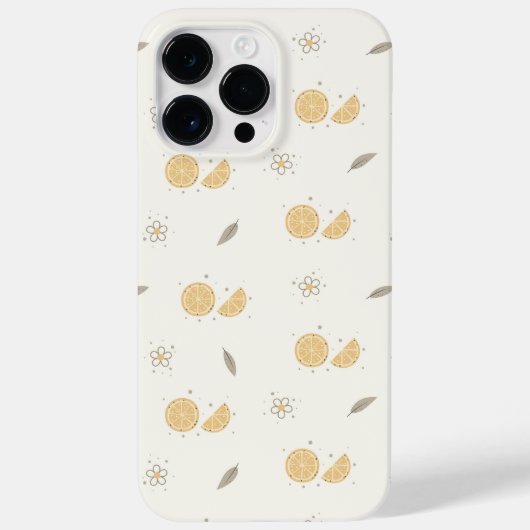 Decoratieve Oranje Slice Print Case-Mate iPhone Case (Achterkant)