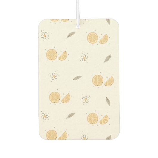 Decoratieve Oranje Slice Print Luchtverfrisser (Voorkant)