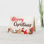 Decoratieve Ornamenten, kerstgroet Kaart (Voorkant)