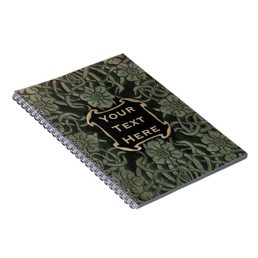 Decoratieve oude boekomslag: Retrofritorontwerp Notitieboek (Rechterzijde)