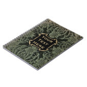 Decoratieve oude boekomslag: Retrofritorontwerp Notitieboek (Linkerzijde)