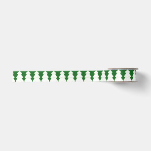 Decoratieve Outline Tekening Kerstbomen Lint