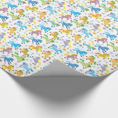 decoratieve paarden cadeaupapier (Hoek)